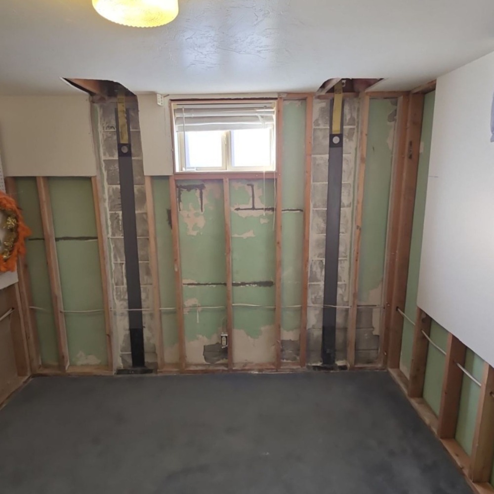 We stabilize and straighten compromised walls before they become a structural emergency.