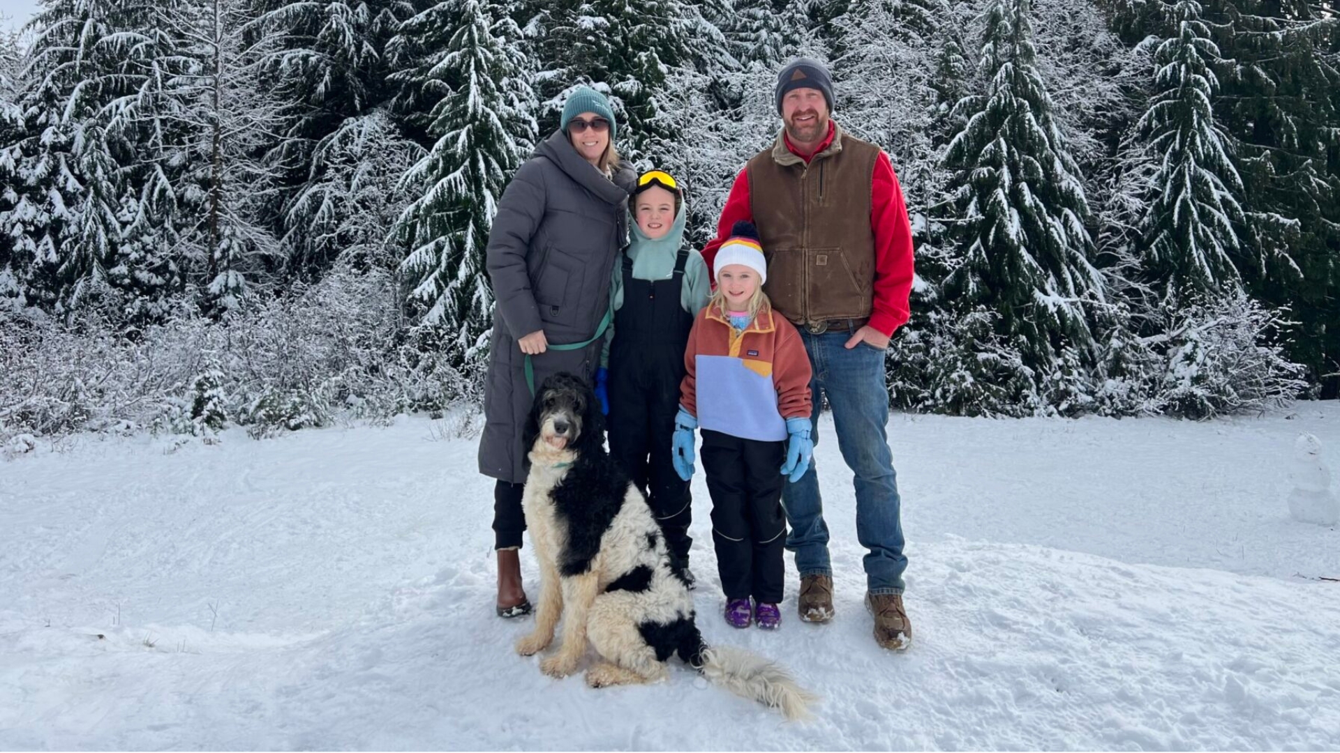 Mike Burrows Family Picture Outside